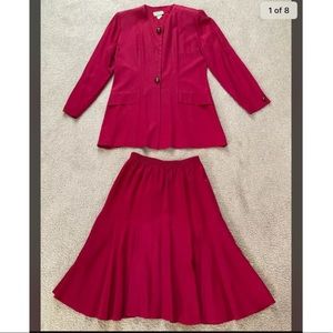 Vintage Decade Designs Fuschia Two Piece Set